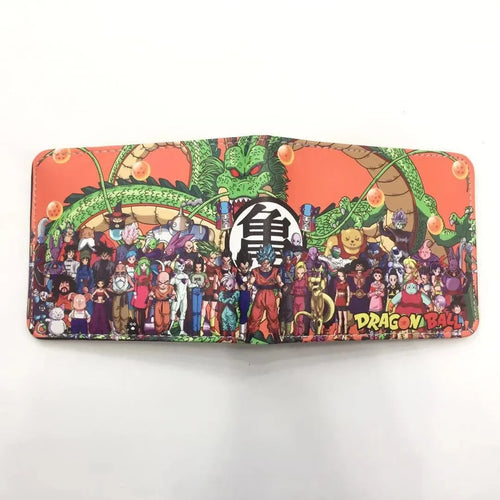 Orange Dragon Ball Brieftasche - Shenron und alle Charaktere