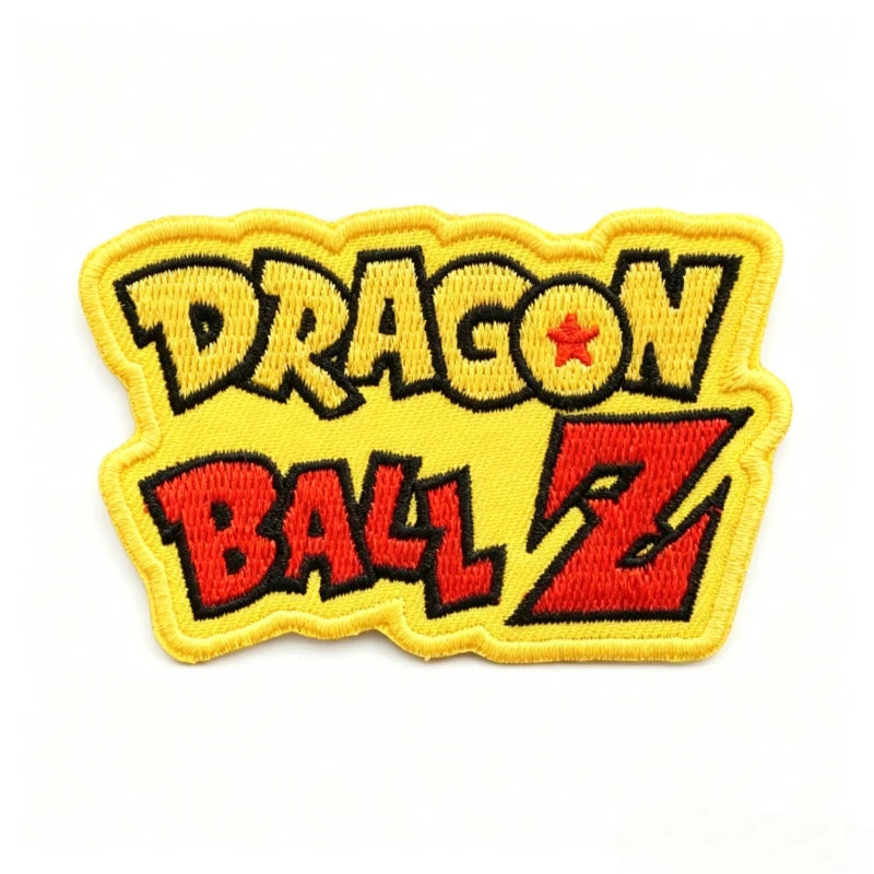 Scudetto giallo - logo di Dragon Ball Z rosso e nero