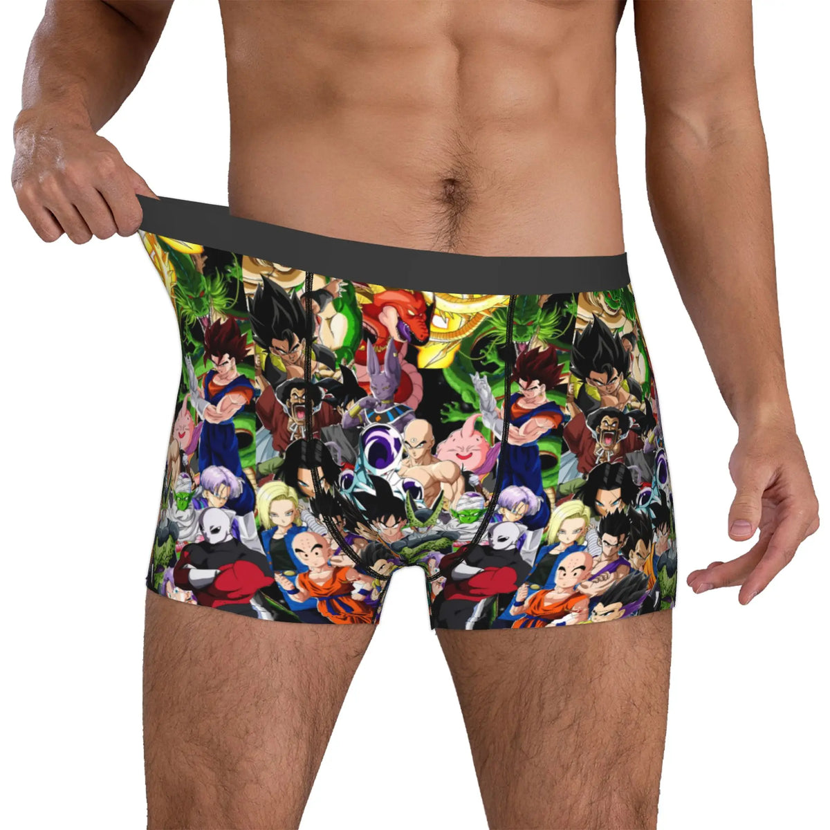 Bóxer multicolor Dragon Ball - Goku y personajes unidos