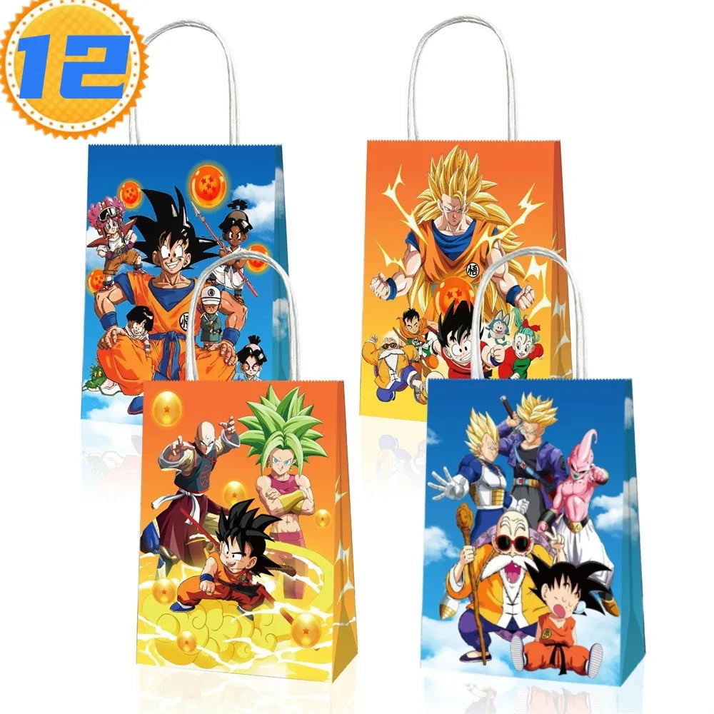 Dragon Ball oranje verjaardagsset - Goku en Super Saiyans