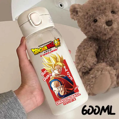 600 ml Dragon Ball bottle - Goku Super Saiyan in red poster