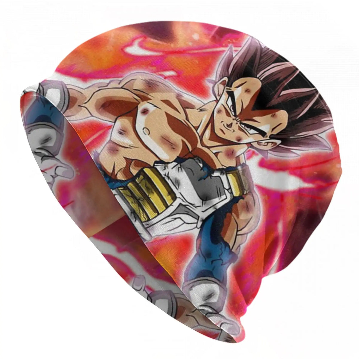 Red hat Dragon Ball - Vegeta torso naked in full attack