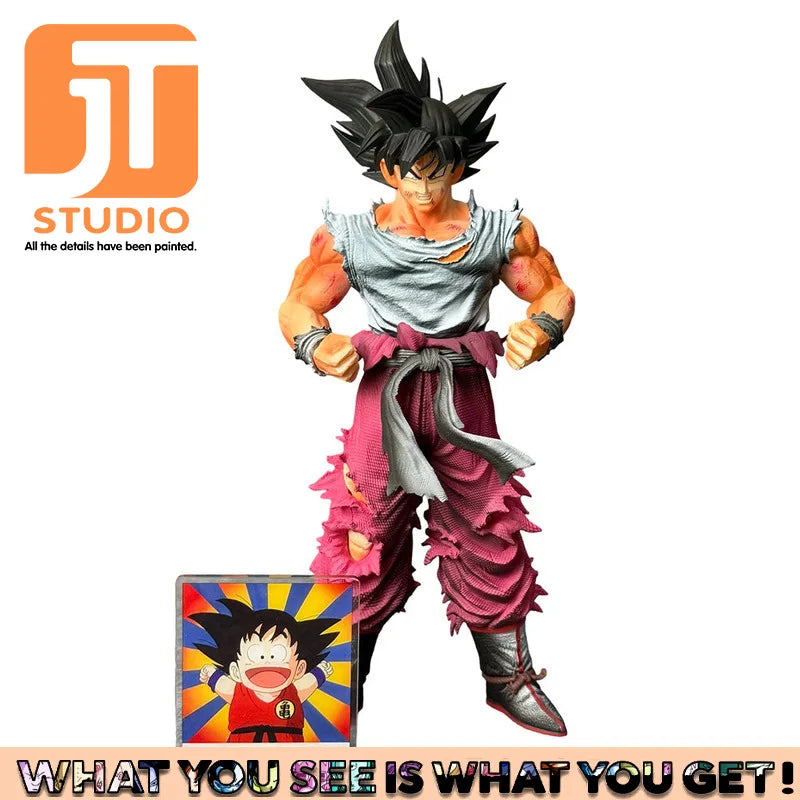 Dragon Ball Figurine - Goku with silver hair and purple pants