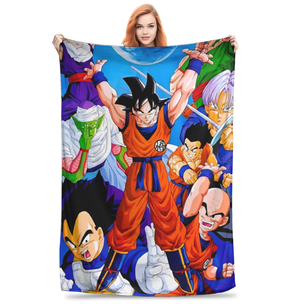 Plaid Dragon Ball - Goku davanti ai suoi compagni