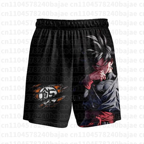 Short noir Dragon Ball - Black Goku et aura rouge