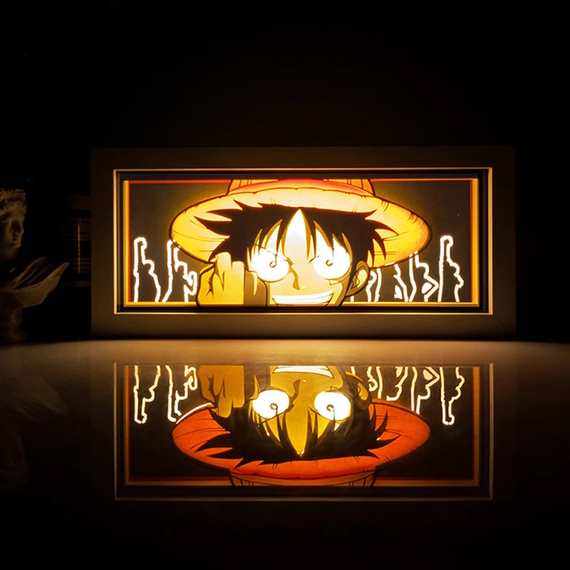 Quadro luminoso viola Dragon Ball - Goku Ultra Istinto sguardo