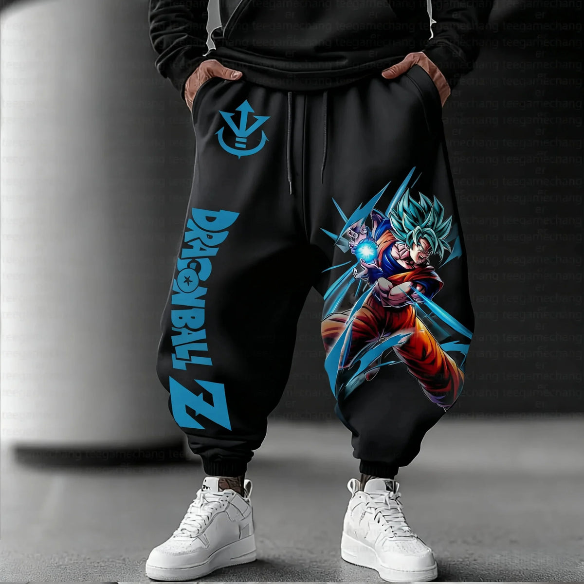 Dragon Ball Joggers - Goku Super Saiyan Blue Kamehameha anthracite gray