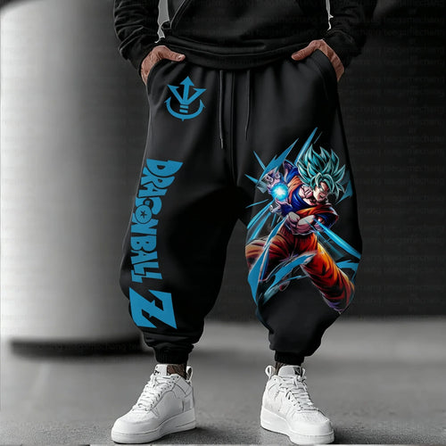 Dragon Ball Joggers - Goku Super Saiyan Blue Kamehameha anthracite gray