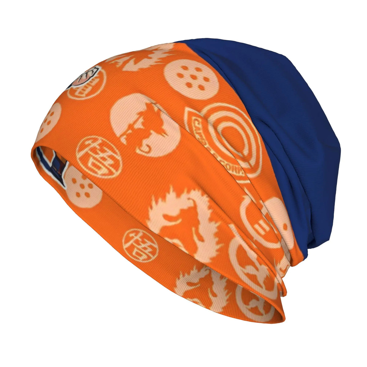 Dragon Ball Blue and Orange Cap - Goku Child and Symbols