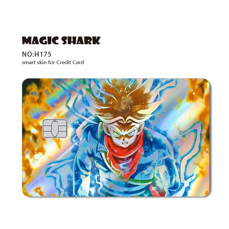 Dragon Ball Bankkarte Aufkleber - Saiyan Krieger
