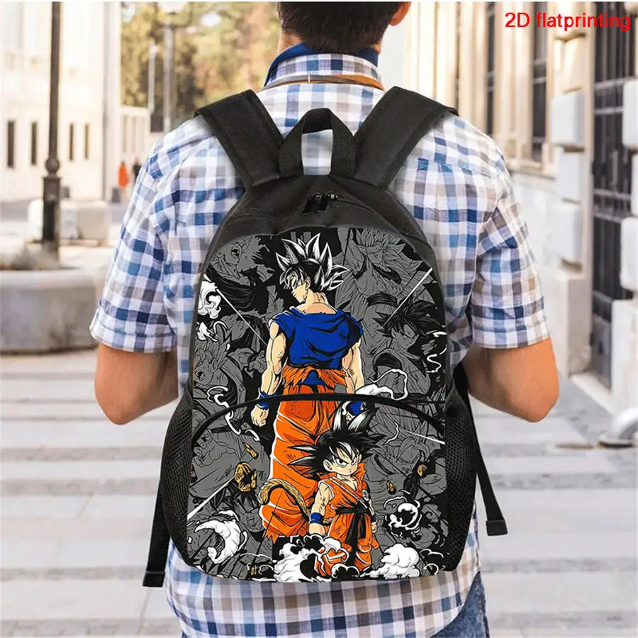 Ensemble sac à dos Dragon Ball - Goku Ultra Instinct aux bras croisés