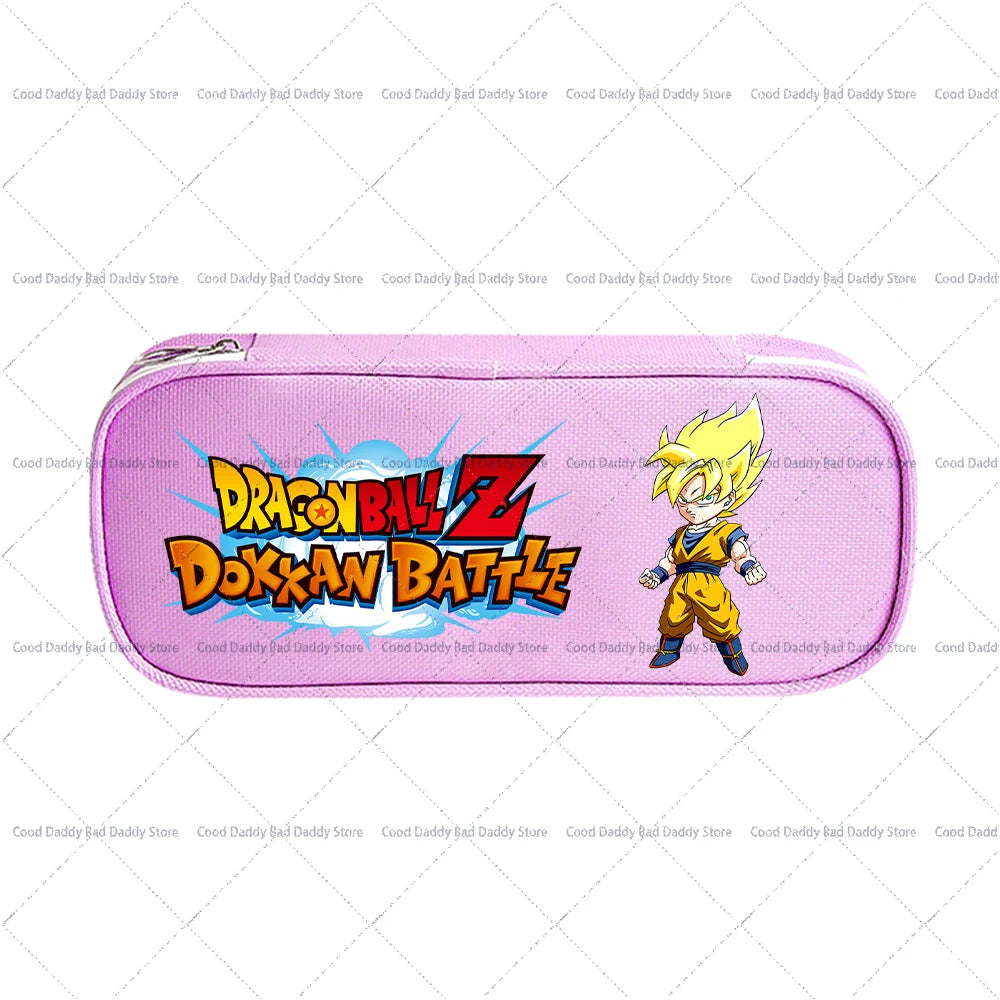 Trousse à crayons colorée Dragon Ball - Goku et logo Dokkan Battle