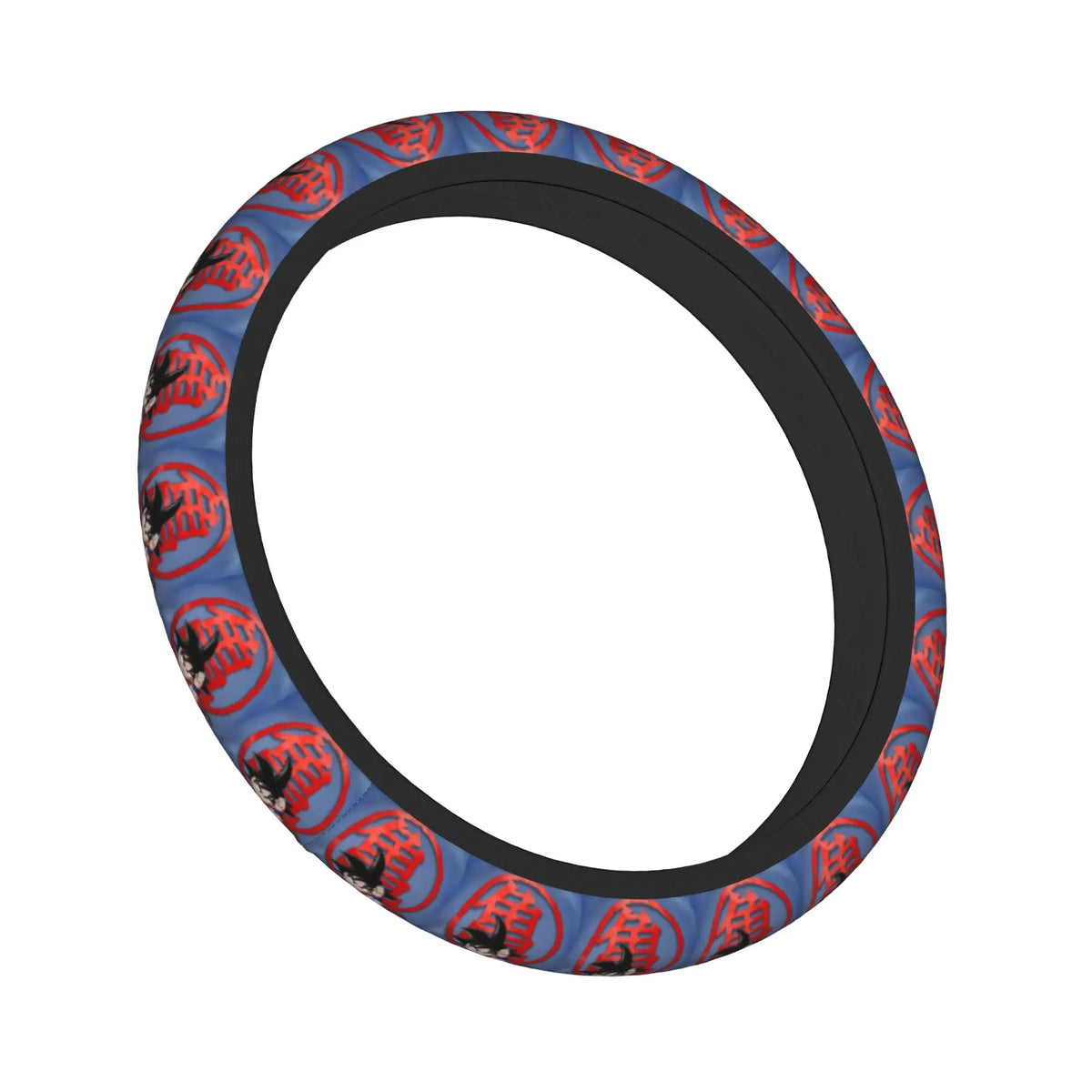 Coprivolante blu e rosso Dragon Ball - emblemi kanji