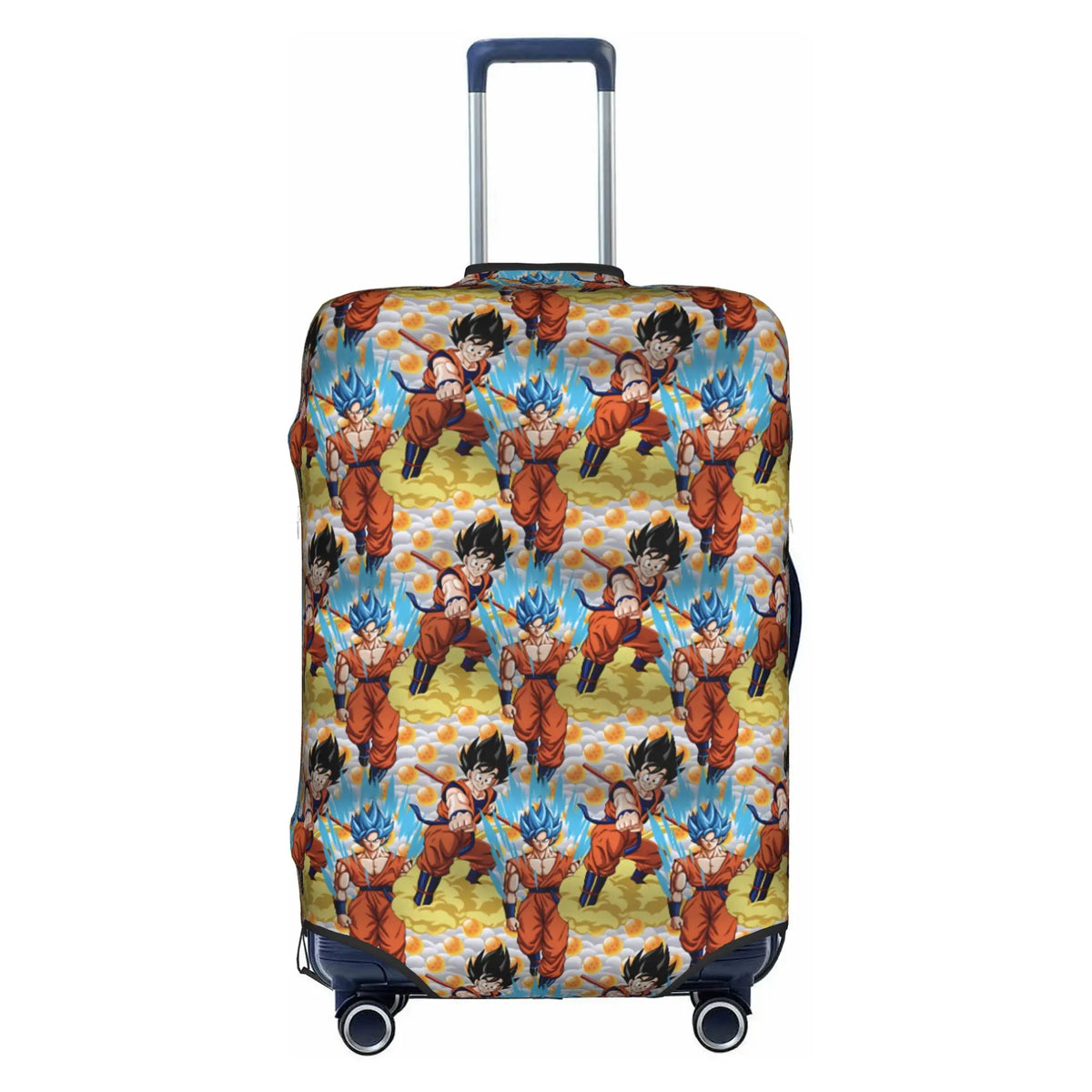 Housse de valise multicolore Dragon Ball - Goku et ses transformations répétées