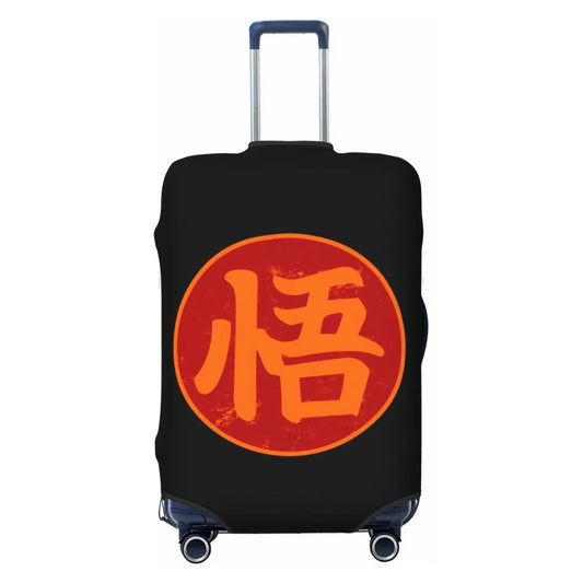 Dragon Ball Kofferbezug - Kanji Go orange auf schwarz