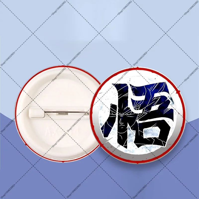 Distintivi rotondi Dragon Ball - Goku bambino e kanji Go