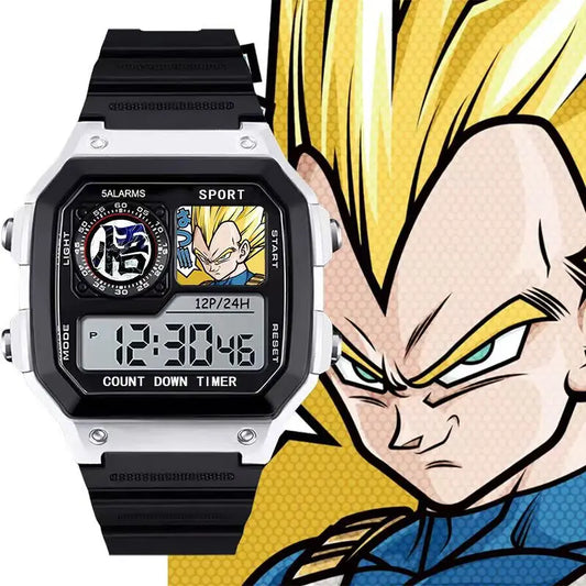 Montre numérique Dragon Ball - Vegeta Super Saiyan en portrait