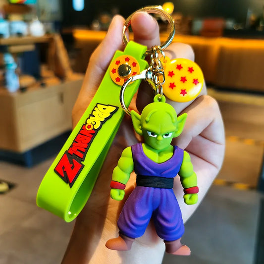 Porte-clés Dragon Ball Piccolo avec lanière verte