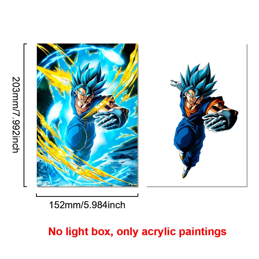 Dragon Ball Lichtrahmen - Goku und Kristallkugeln