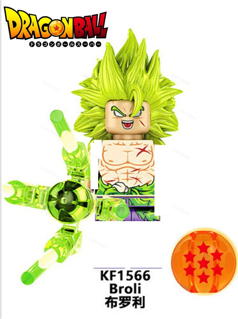 Dragon Ball mini figures to assemble - Saiyan transformations and crystal balls
