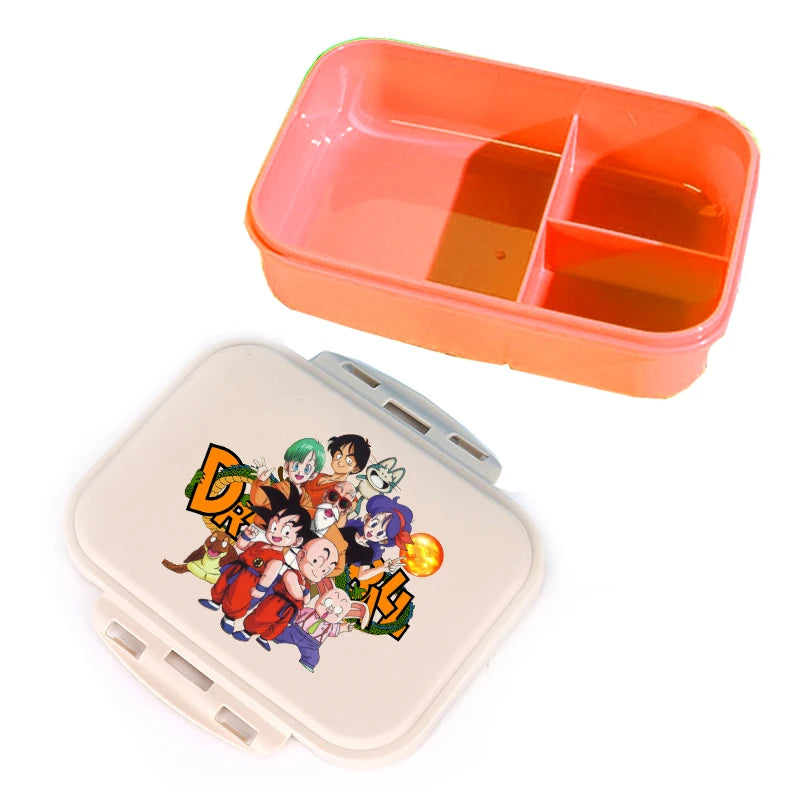Scatola per merenda scompartata arancione Dragon Ball - Goku bambino in combattimento
