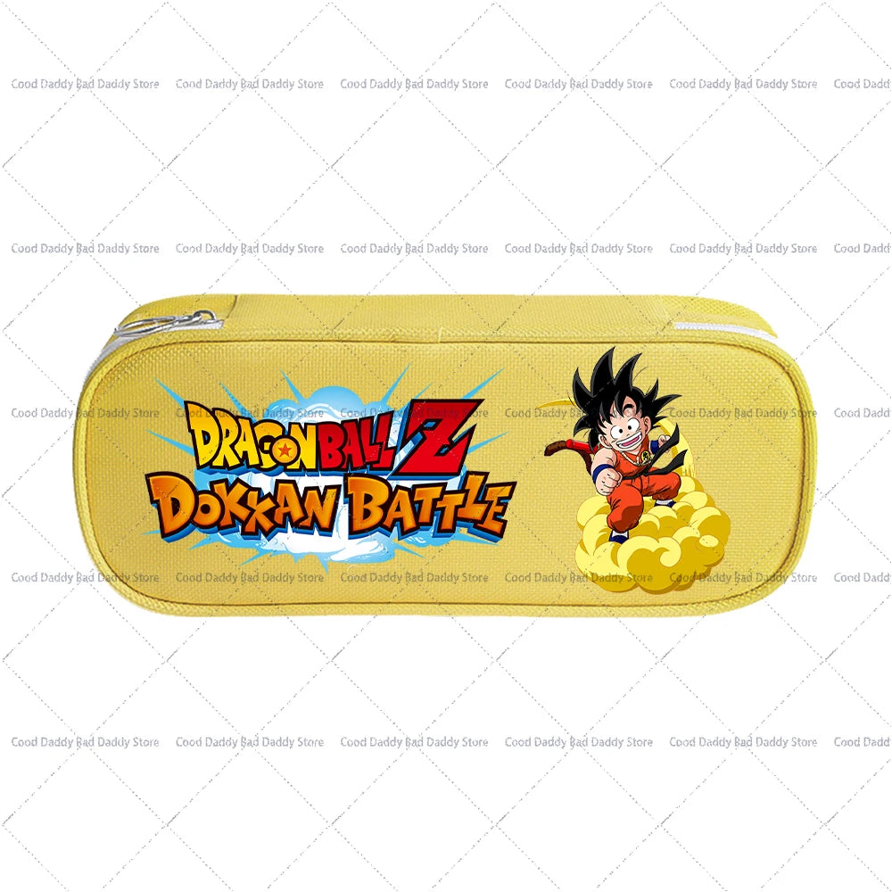 Trousse à crayons colorée Dragon Ball - Goku et logo Dokkan Battle