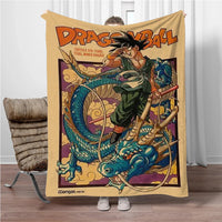 Goku en tenue verte et Shenron