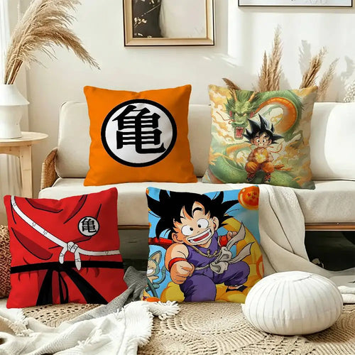 Dragon Ball Kissenbezüge - Kanji Kame Shenron und der junge Goku