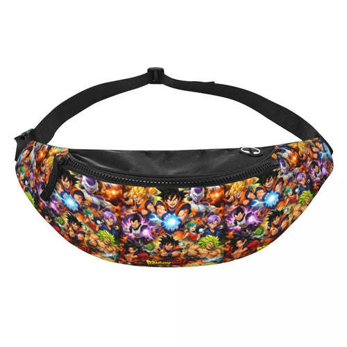 Sac banane multicolore Dragon Ball - Goku et tous les combattants