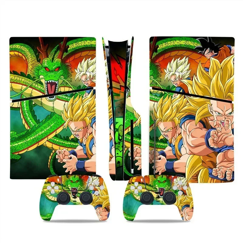 PS5 and Dragon Ball controller sticker - Shenron and Goku Super Saiyan