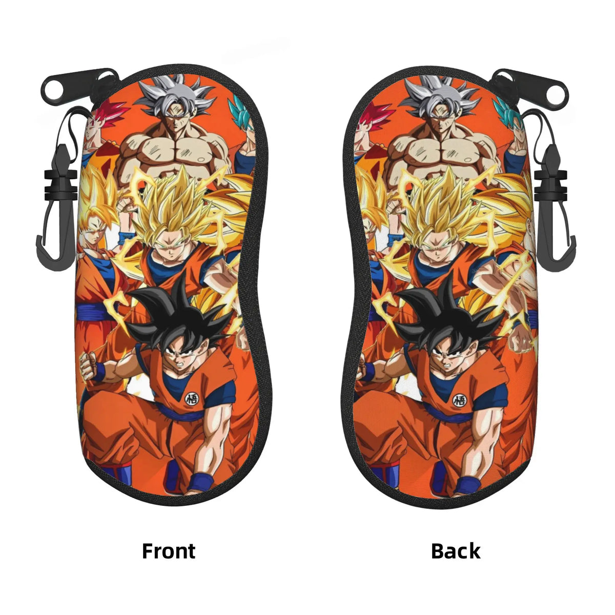 Étui à lunettes vert Dragon Ball - Cell et éclairs bleus