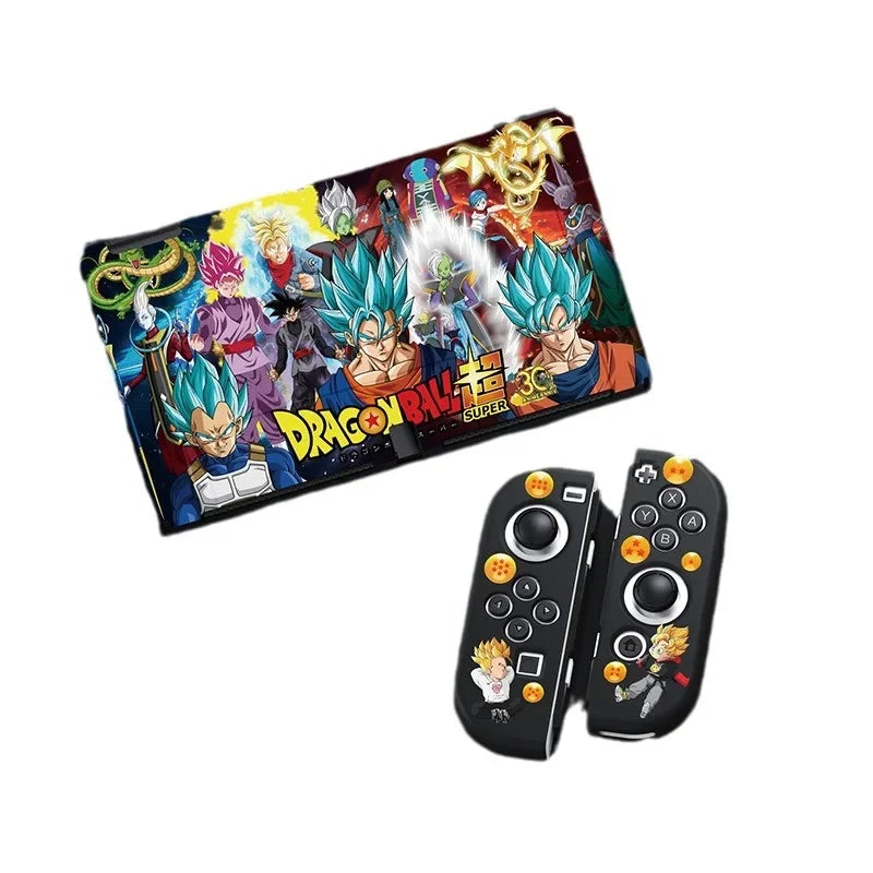 Coque Nintendo Switch Dragon Ball - Goku Super Saiyan et ses transformations