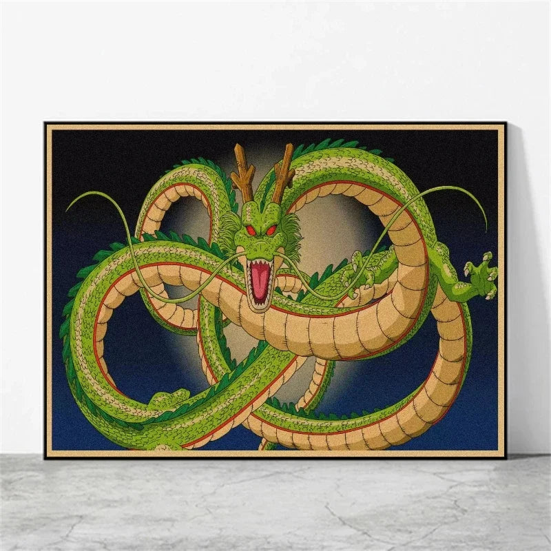 Affiches rétro - Goku enfant et couvertures Dragon Ball