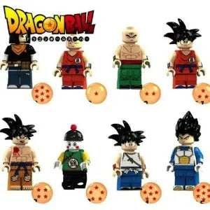 Dragon Ball mini figures to assemble - Saiyan transformations and crystal balls
