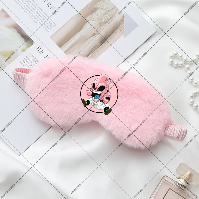 Masque de sommeil rose Dragon Ball - Majin Buu en médaillon