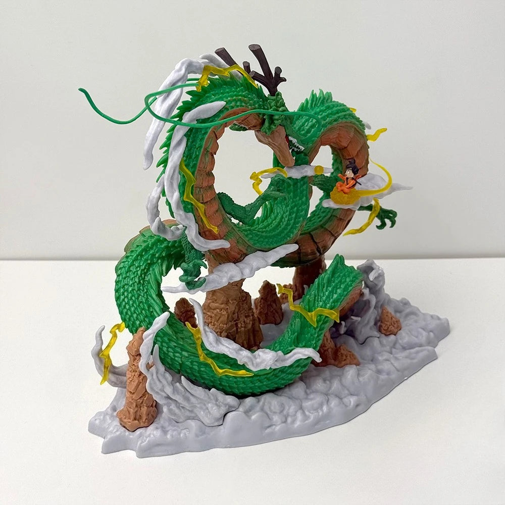Action figure Dragon Ball - Shenron su nuvole e rocce