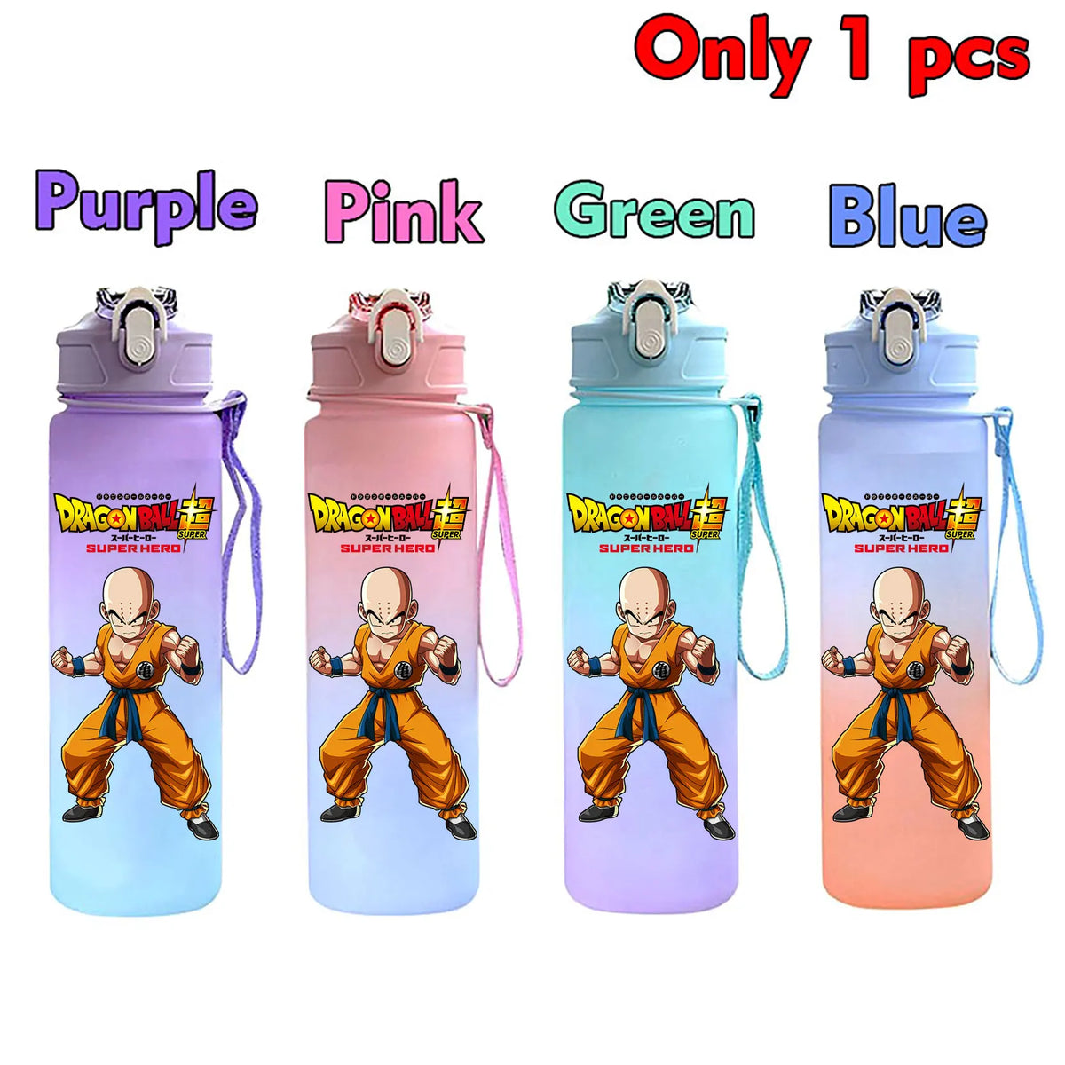 750 ml Dragon Ball bottle - Goku Vegeta and Trunks