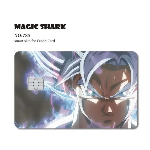 Sticker per carta di credito Dragon Ball - sguardo di Goku Ultra Istinto