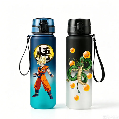 Dragon Ball strap water bottle - Goku Super Saiyan and Shenron