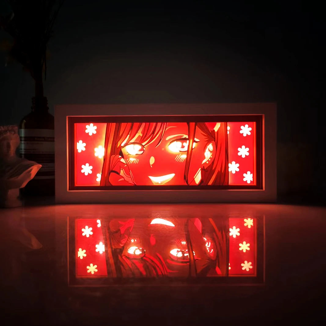 Quadro luminoso viola Dragon Ball - Goku Ultra Istinto sguardo