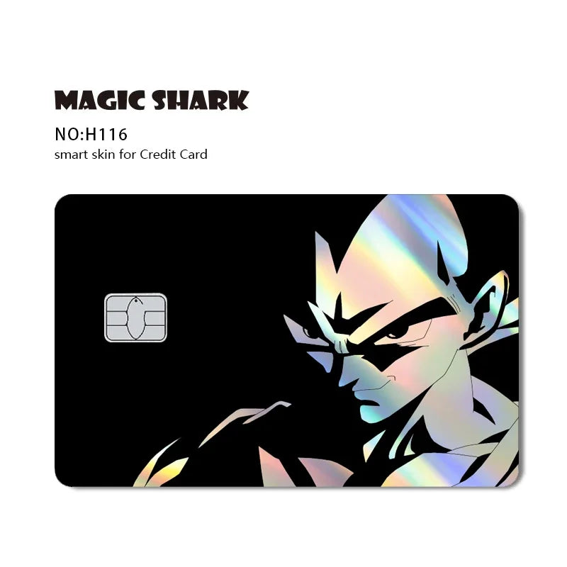 Dragon Ball Bankkarte Aufkleber - Saiyan Krieger