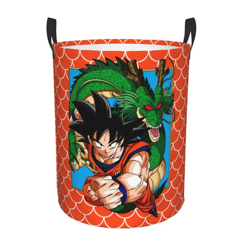 Dragon Ball Orange Linen Basket - Goku and Shenron
