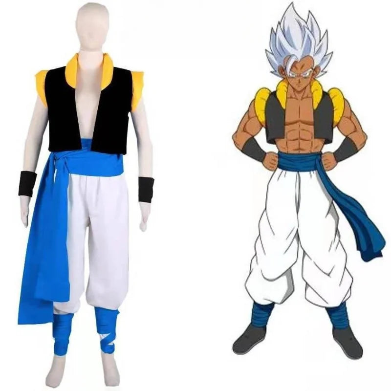 Dragon Ball Kostüm - Schwarz Goku mit rotem Gürtel