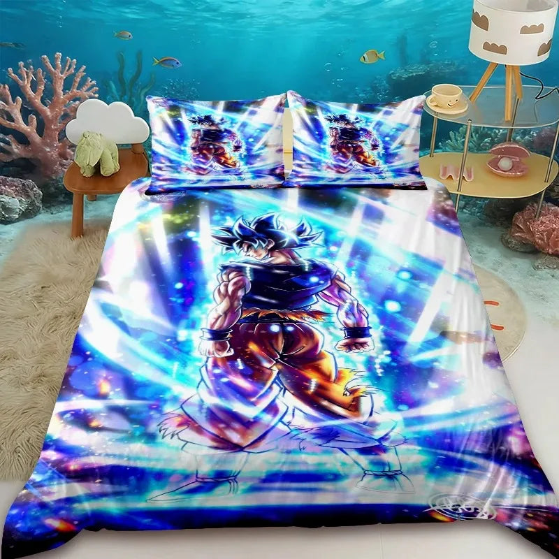 Funda nórdica Dragon Ball - Gohan Super Saiyan 2 y aura amarilla