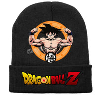 Goku muscular in an orange circle