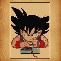 Goku child playing on console