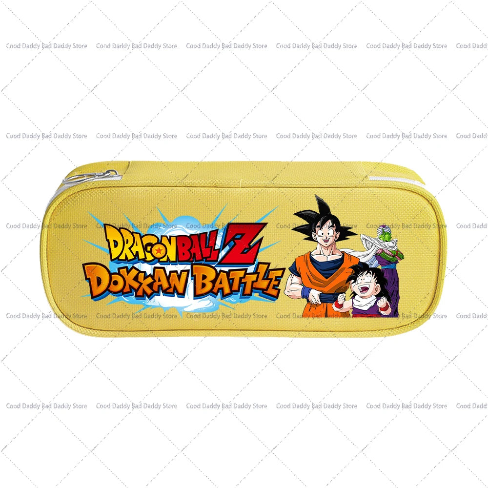Trousse à crayons colorée Dragon Ball - Goku et logo Dokkan Battle