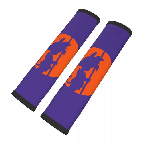 Dragon Ball paarse riemomslagen - oranje silhouet van Goku