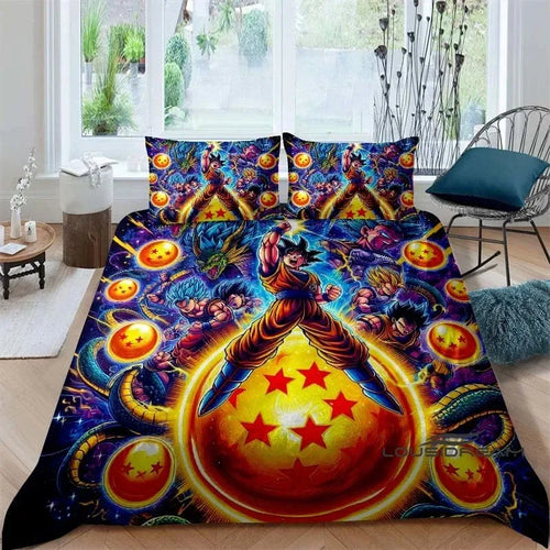 Copripiumino Dragon Ball Goku sopra la sfera a sette stelle