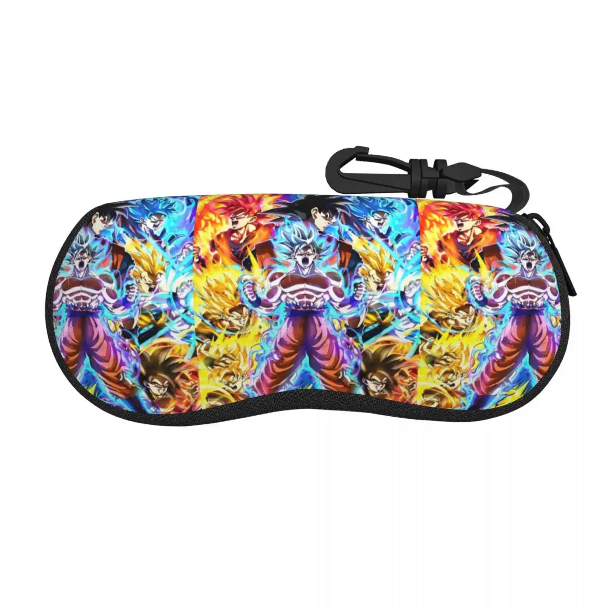 Astuccio per occhiali Dragon Ball - Goku Super Saiyan e aure multicolore
